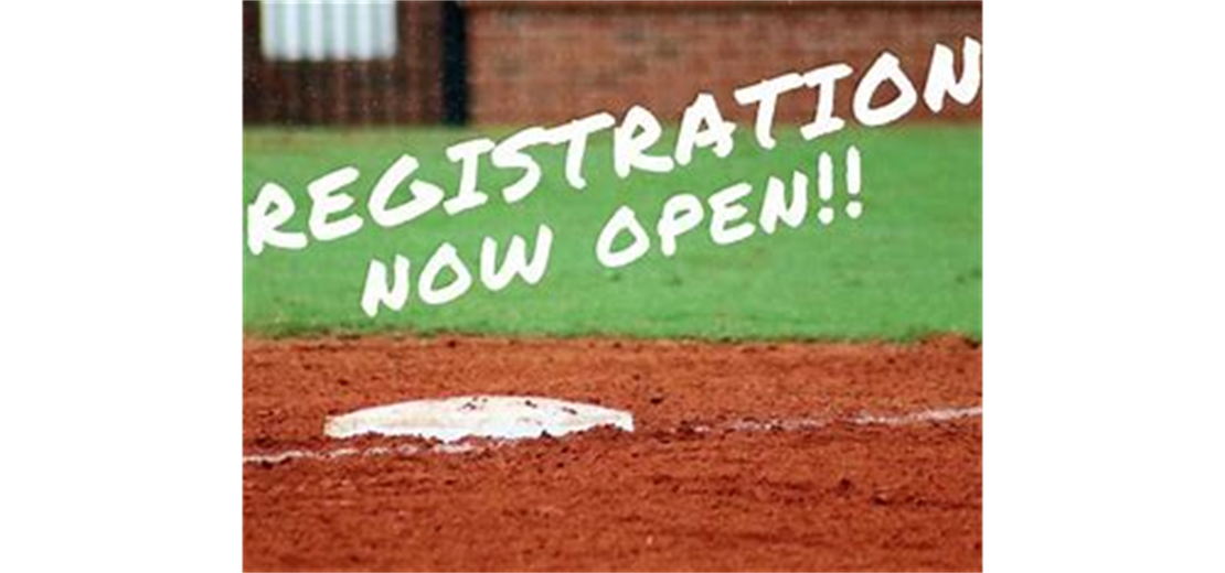 Baseball registration for ages 5 thru 14 is now open